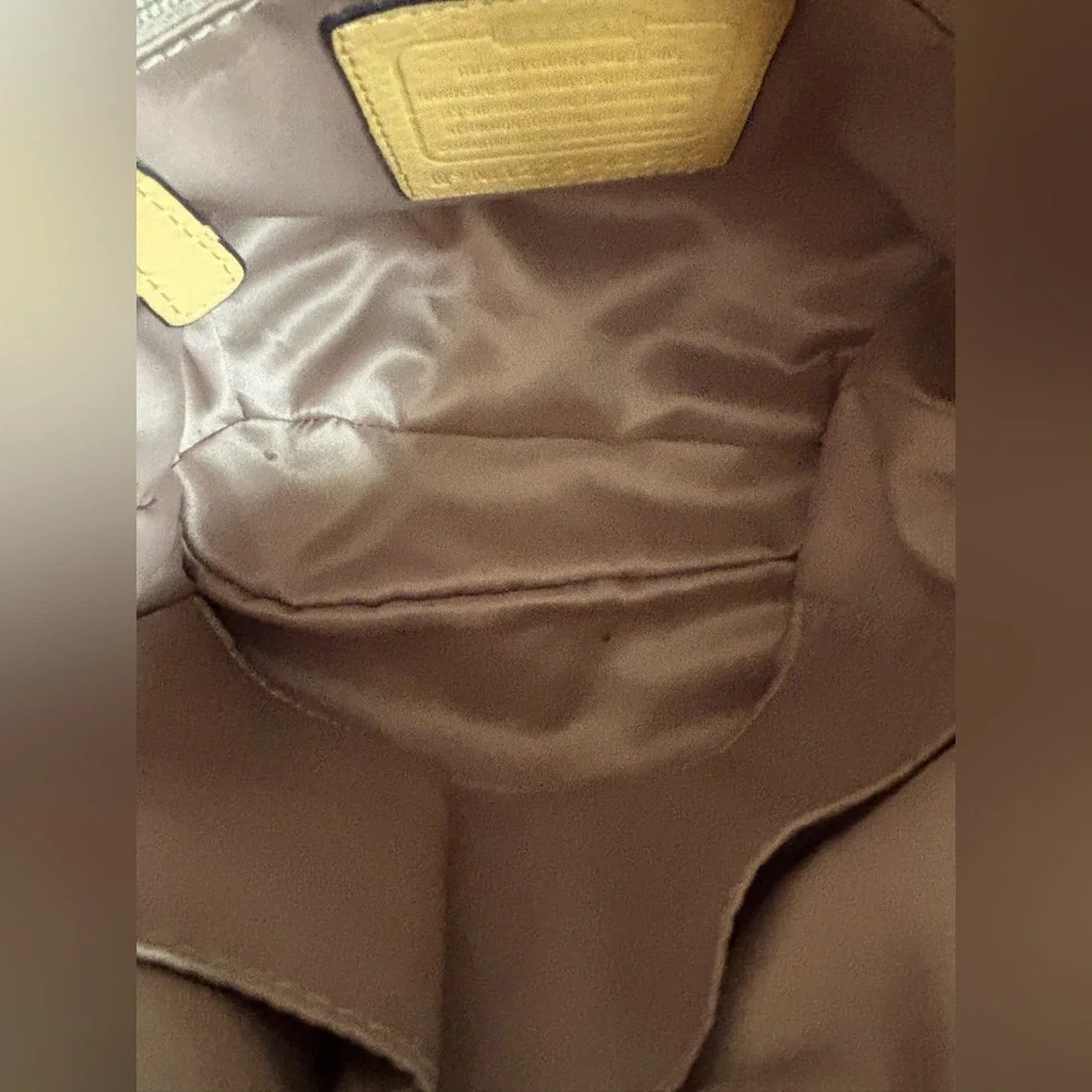 Coach Pastel Yellow Leather Crossbody - Picture 14 of 14